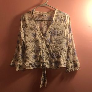 XSmall Floral American Eagle Top. New without tags